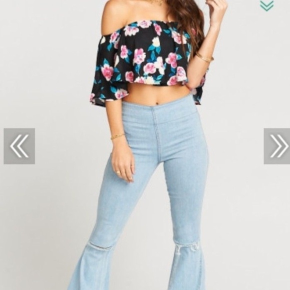 SMYM Heidi Off The Shoulder Crop Top - Picture 3 of 8